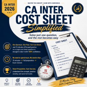 Cost Sheet Simplified - CA Inter 2026